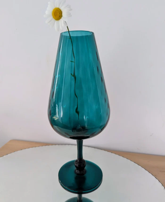 vase Empoli verre soufflé Italie vintage