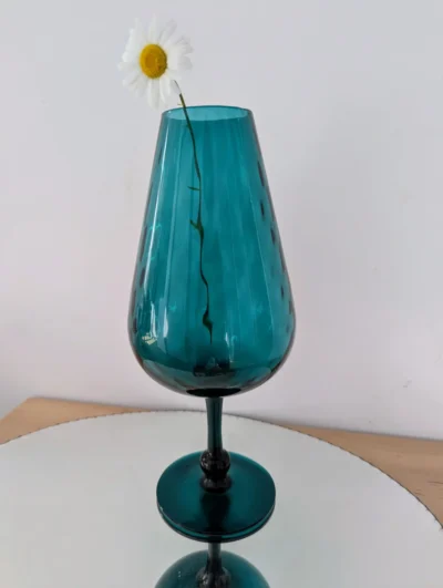 vase Empoli verre soufflé Italie vintage