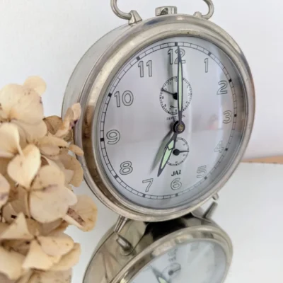 réveil vintage jaz répétition métal chromé