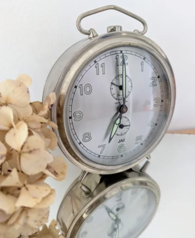 réveil vintage jaz répétition métal chromé