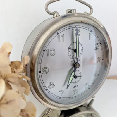 réveil vintage jaz répétition métal chromé