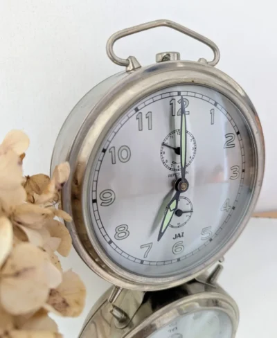 réveil vintage jaz répétition métal chromé