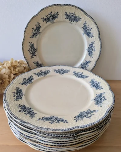 assiettes anciennes badonviller modèle richelieu