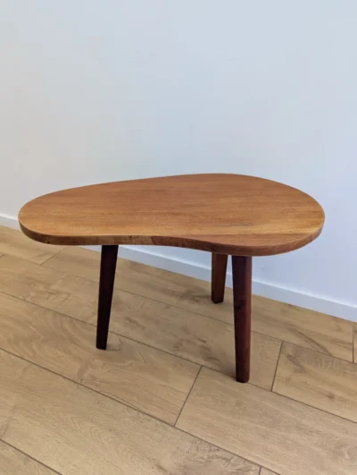 table tripode vintage haricot table basse années 50