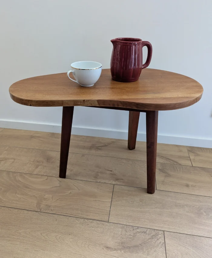 table tripode vintage haricot table basse années 50