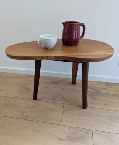 table tripode vintage haricot table basse années 50