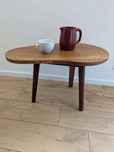 table tripode vintage haricot table basse années 50