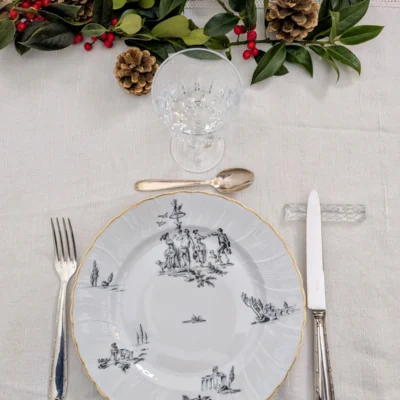 assiette Bernardaud Marie-Antoinette sur table