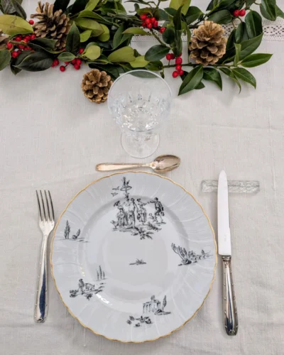 assiette Bernardaud Marie-Antoinette sur table