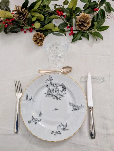 assiette Bernardaud Marie-Antoinette sur table
