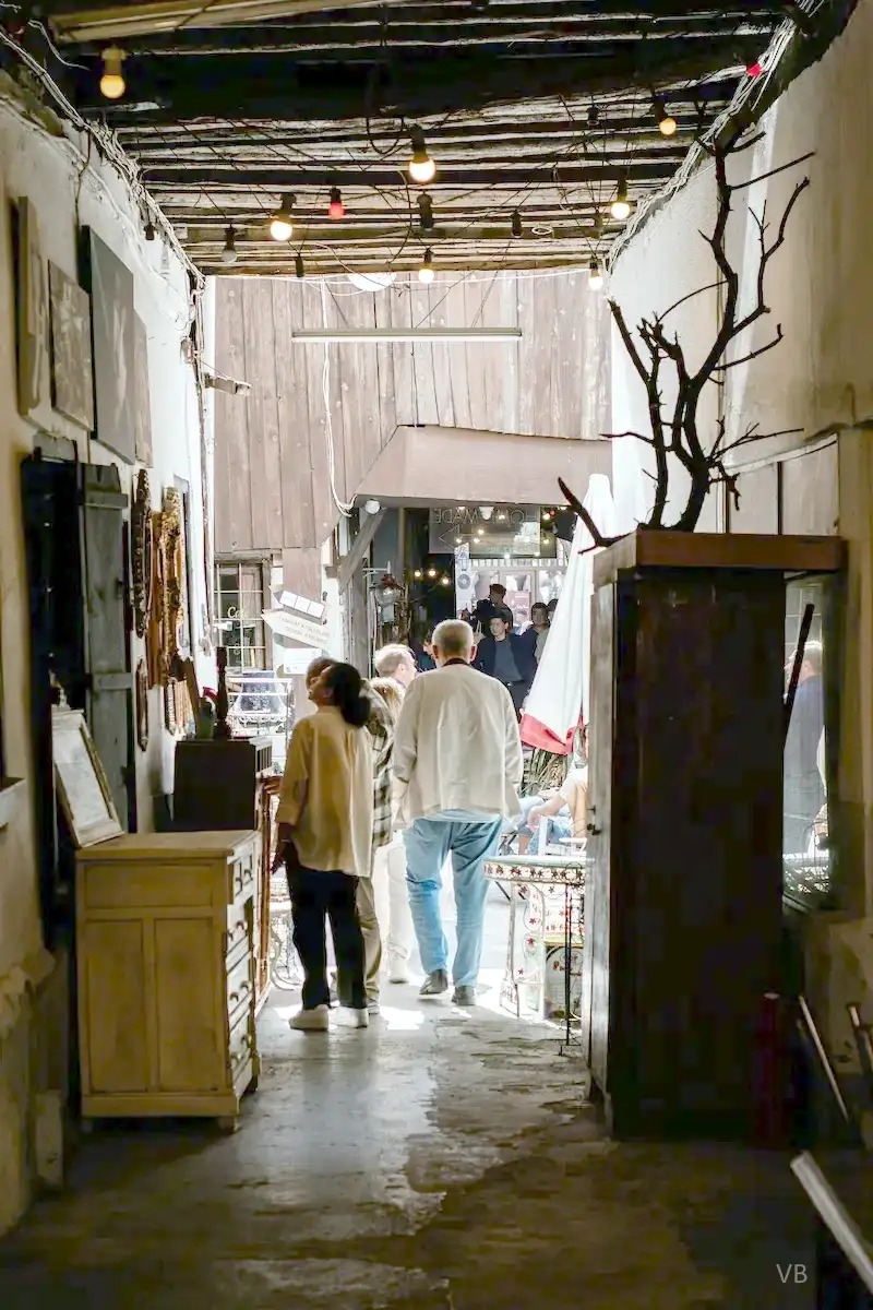 Ambiance de chineurs et recherche d'antiquités