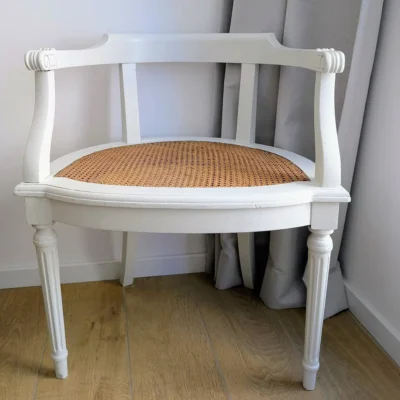 Fauteuil ancien cannage style Louis XVI