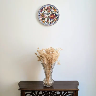 Détail bordure marli rinceaux assiette Gien