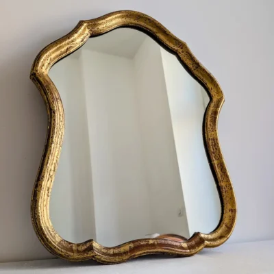 Miroir vintage doré style Louis XV