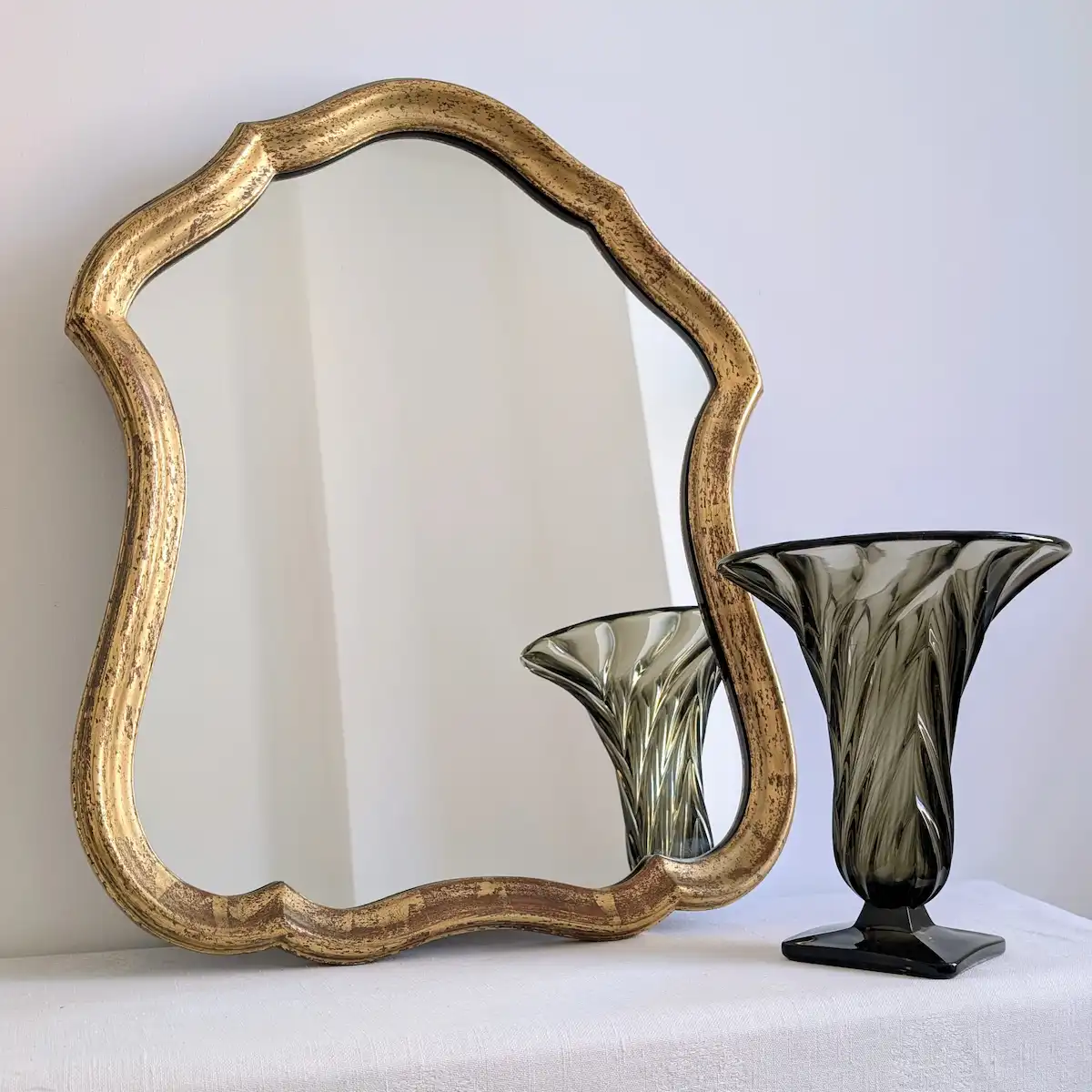Tain miroir vintage et reflet