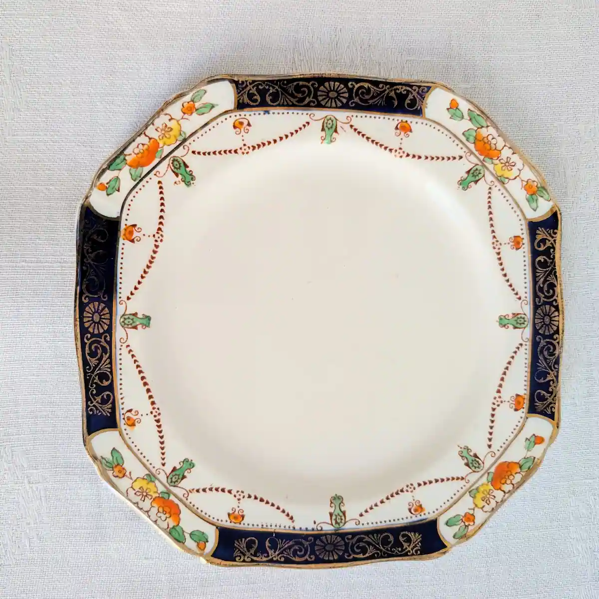 Assiette à dessert individuelle Alfred Meakin décor Harmony Solway