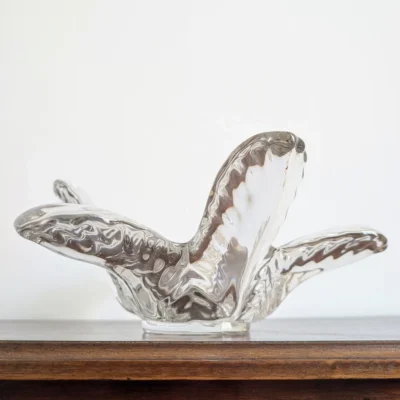 Grande coupe en cristal style Art Vannes profil