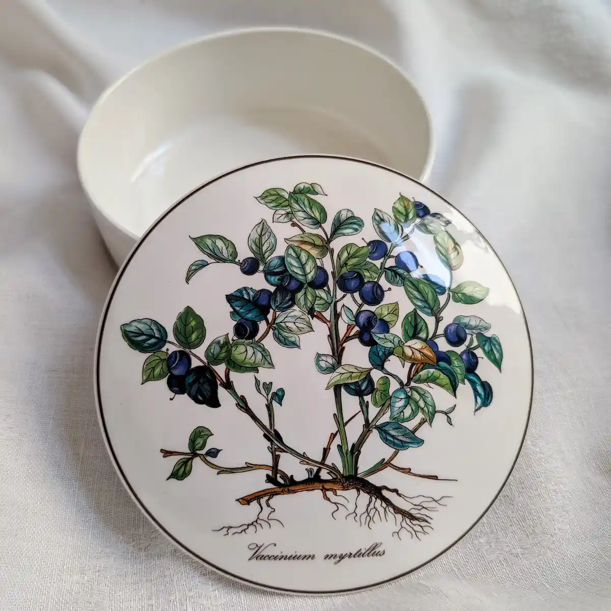 Intérieur de la boîte ronde en porcelaine Villeroy et Boch