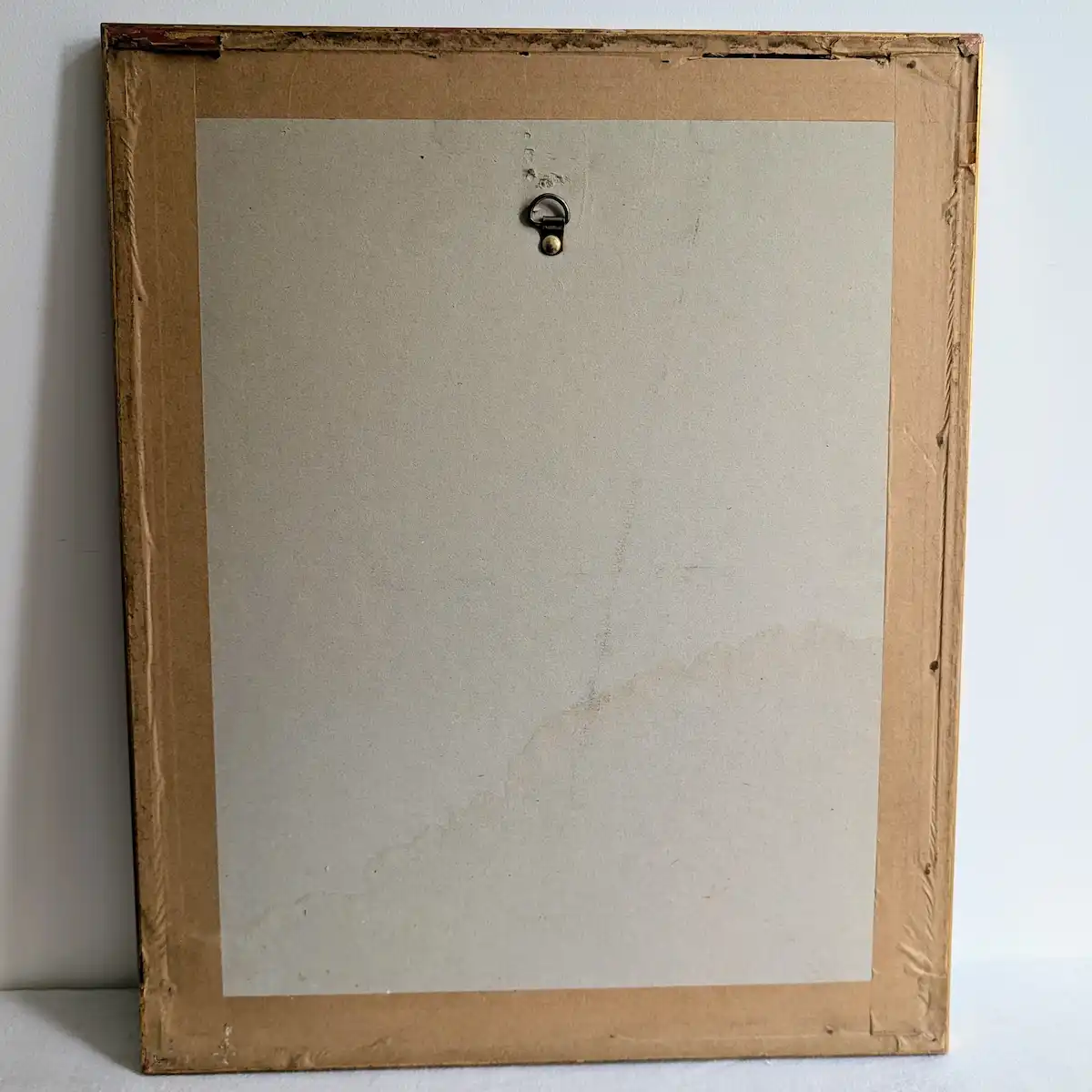Dos de l'encadrement ancien de la lithographie de 1891