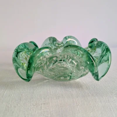 Vide-poche Murano verre soufflé, vue de face