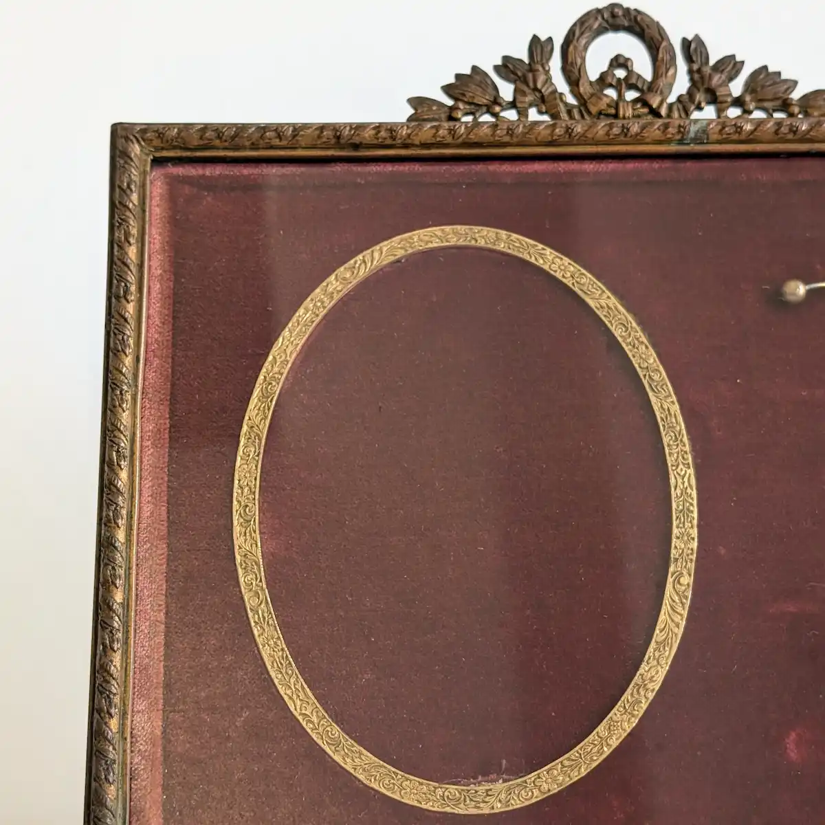 Porte-photo ancien Napoléon III à poser ou suspendre